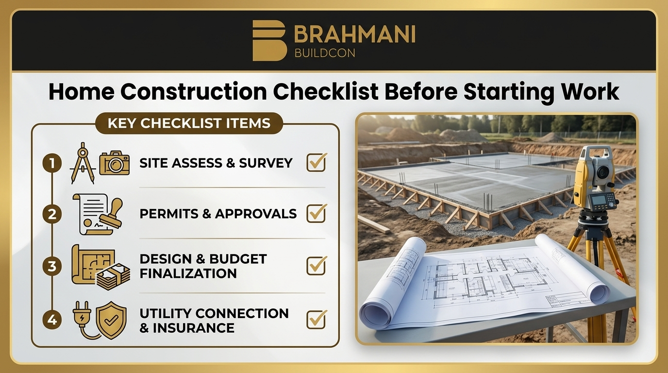 home construction checklist before starting work