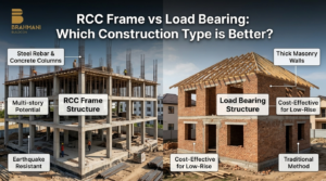 Load bearing wall construction method for house